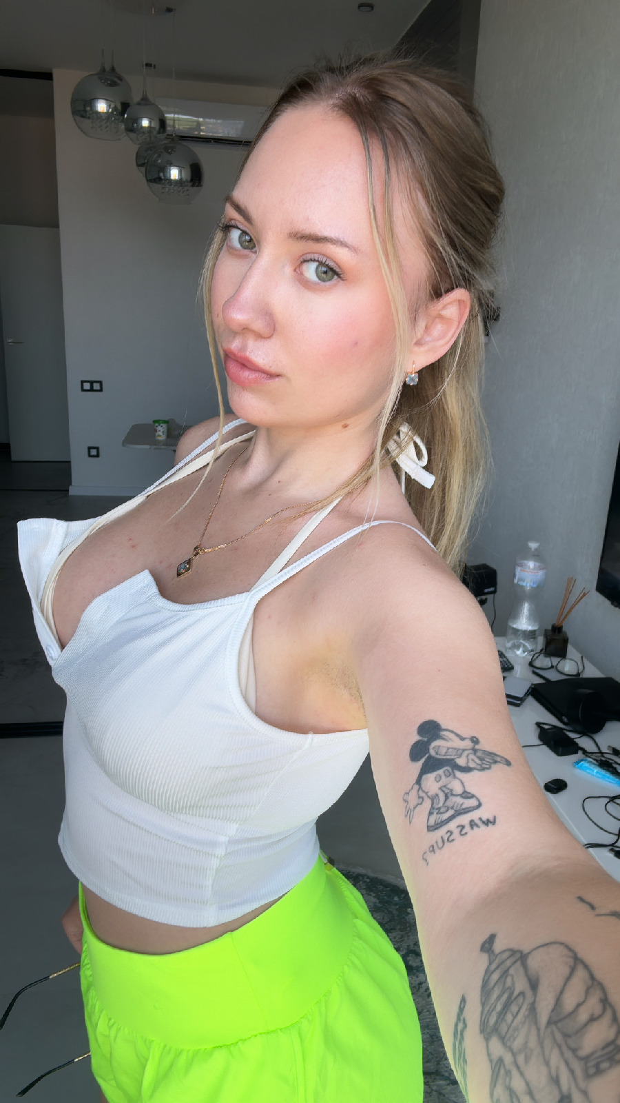 KateV in her underwear in Kolkata