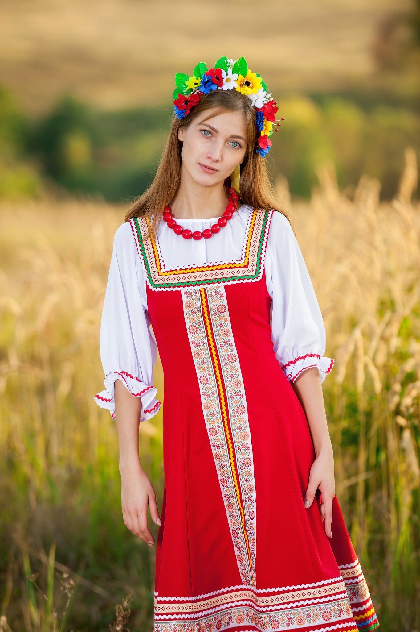 Women in Slavic costumes in Kolkata