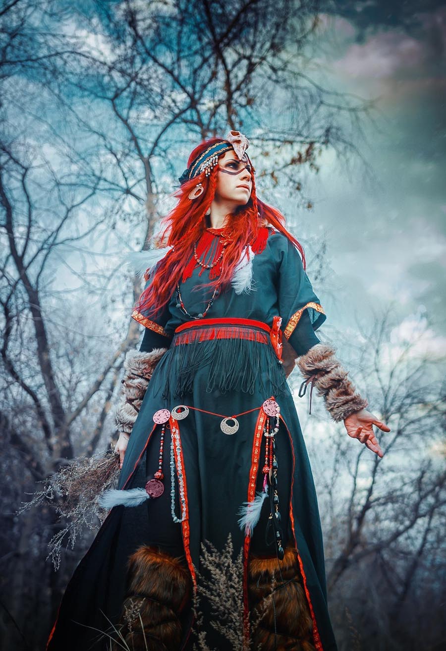 Girls in Slavic costumes underwear in Kolkata